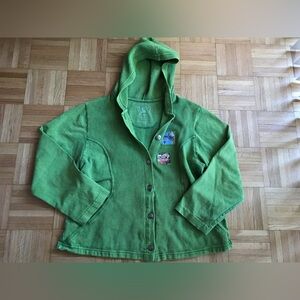 Michael Leu Collection (Boutique) Sweater Cardigan, 100% Cotton, Sweet Pea - XL